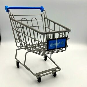 Doll sized Walmart toy shopping cart